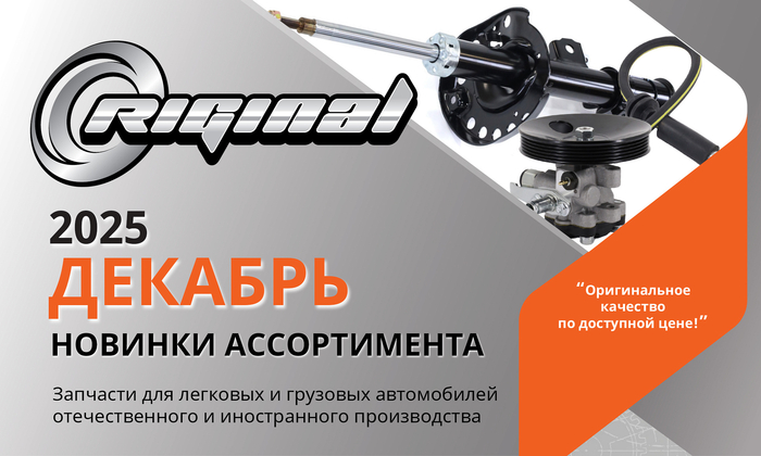 Новинки декабря от ТМ Riginal