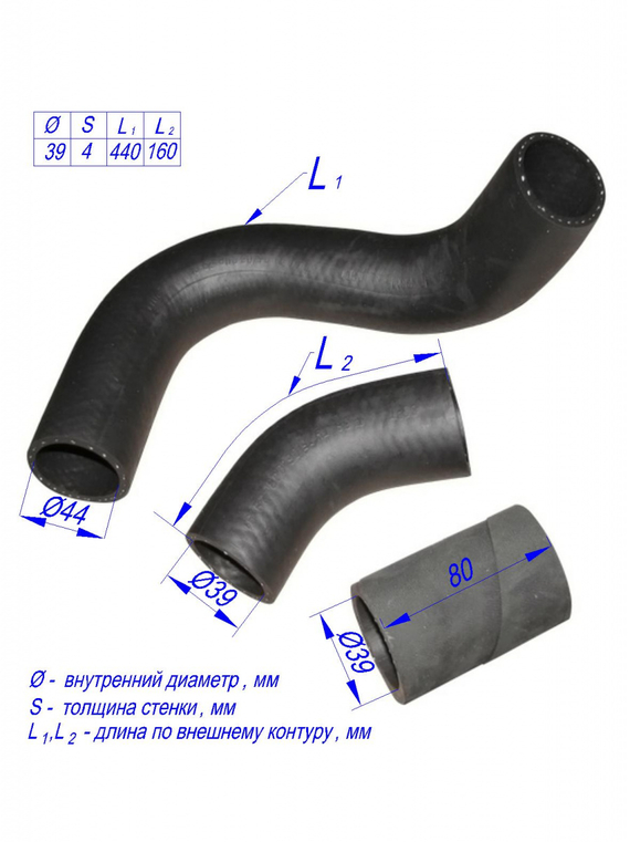 Комплект патрубков радиатора