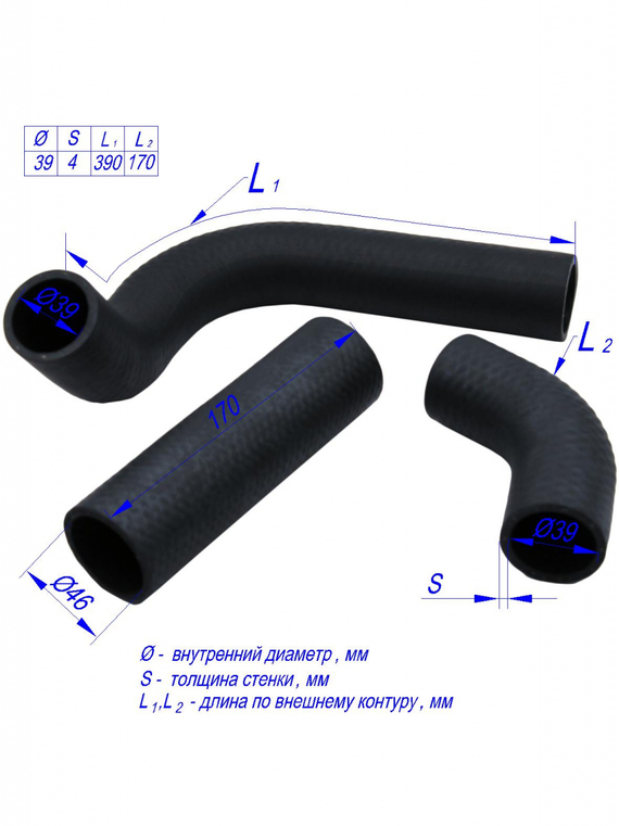 Комплект патрубков радиатора