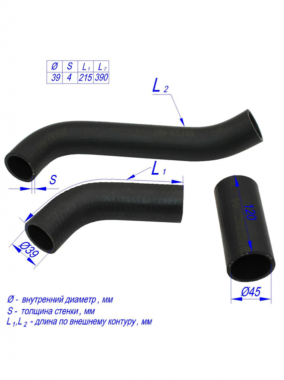 Комплект патрубков радиатора