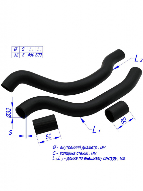 Комплект патрубков радиатора