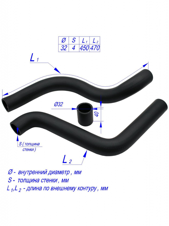 Комплект патрубков радиатора