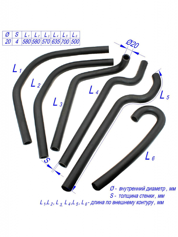 Комплект патрубков дополнительного отопителя