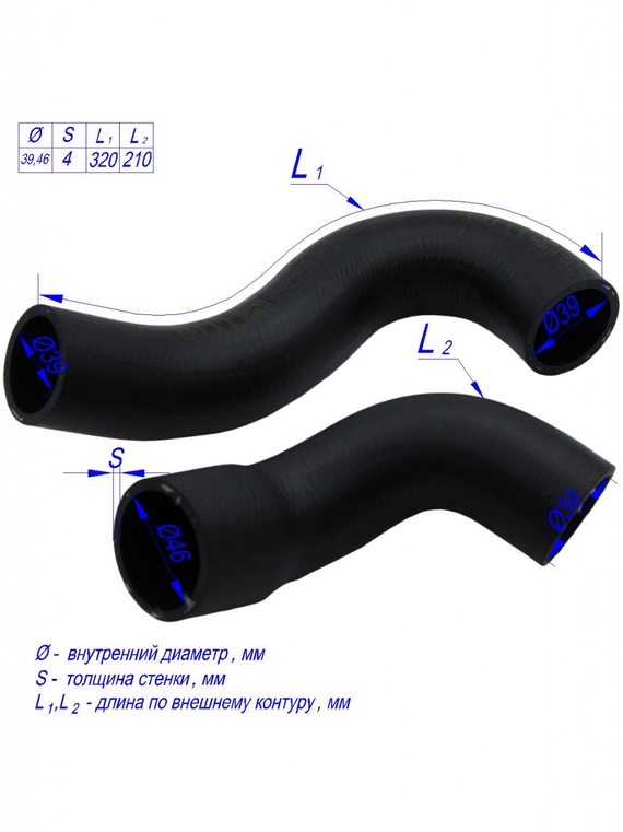 Комплект патрубков радиатора