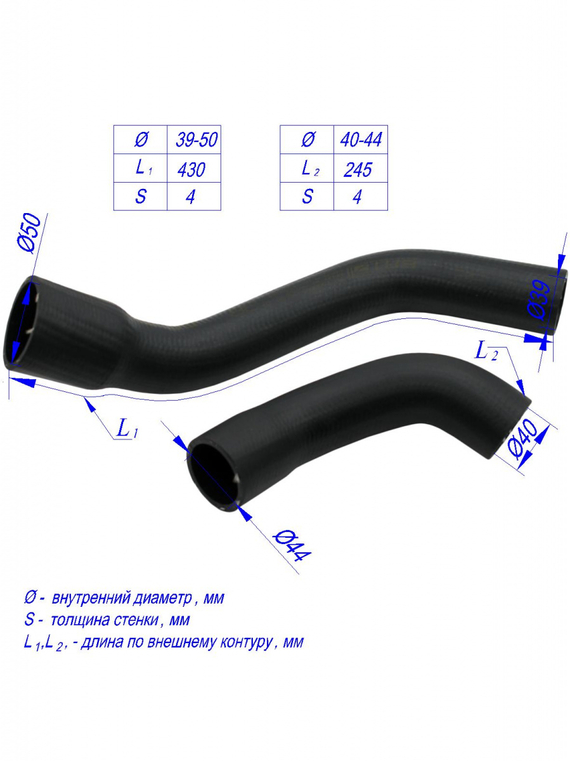Комплект патрубков радиатора