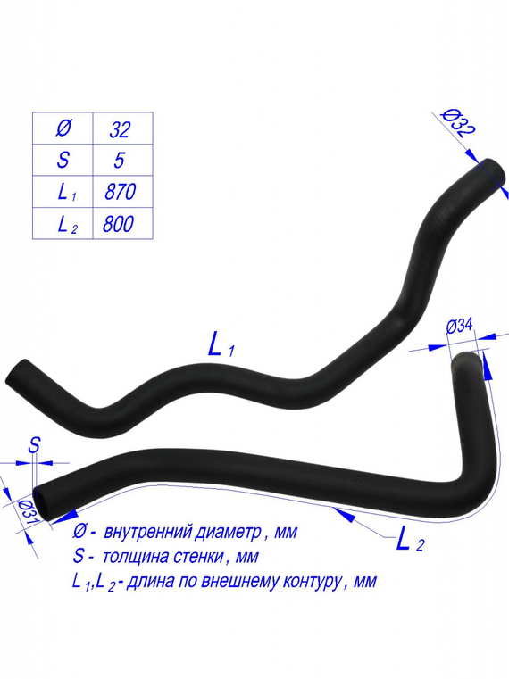 Комплект патрубков радиатора