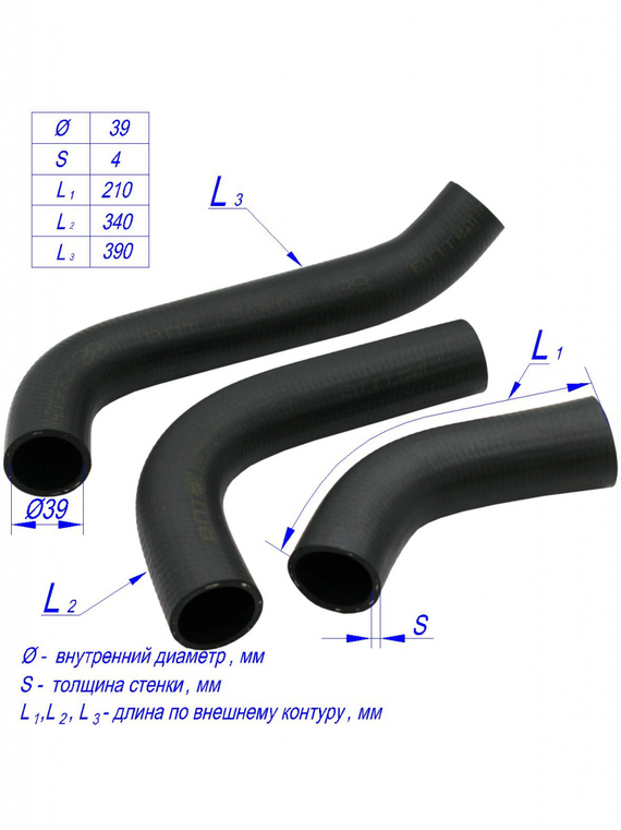 Комплект патрубков радиатора