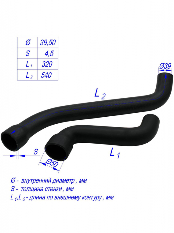 Комплект патрубков радиатора