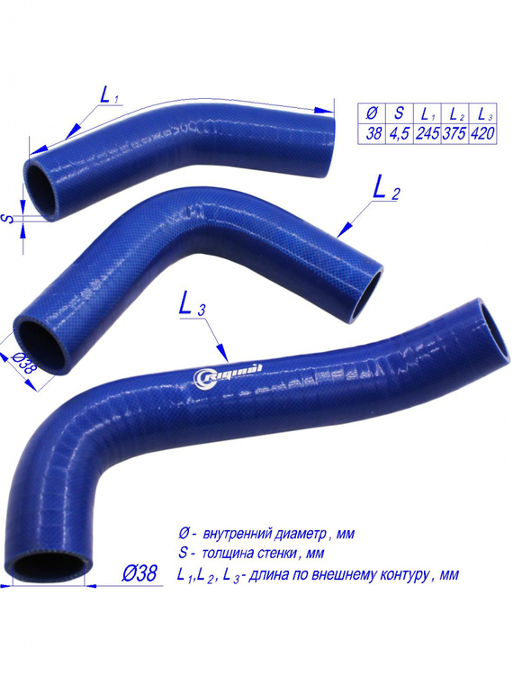 Комплект патрубков радиатора