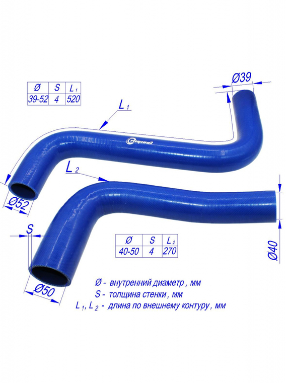 Комплект патрубков радиатора