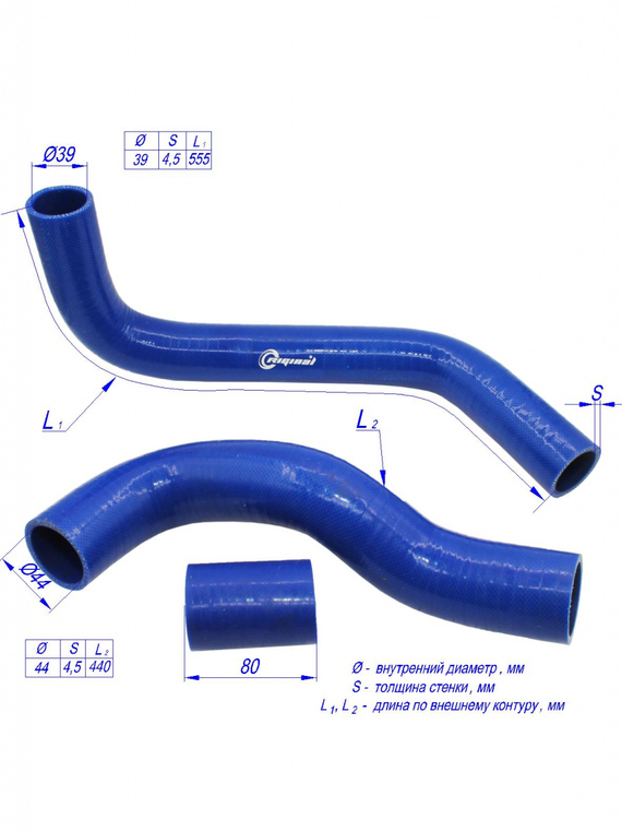 Комплект патрубков радиатора