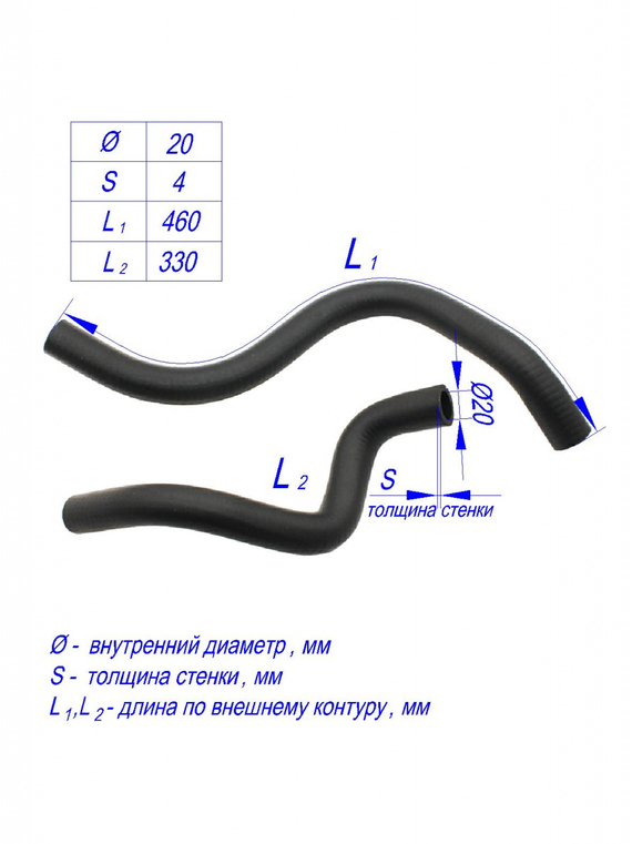 Комплект патрубков отопителя