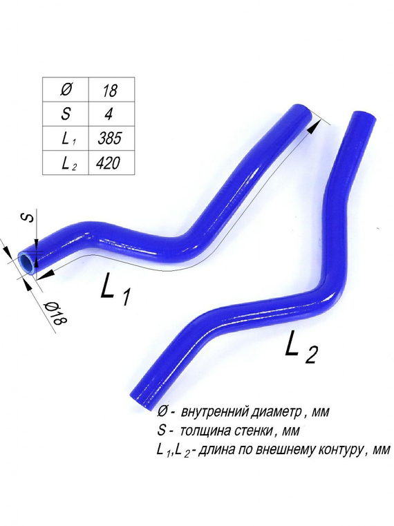 Комплект патрубков отопителя