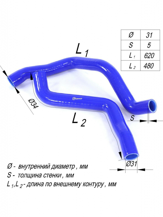 Комплект патрубков радиатора