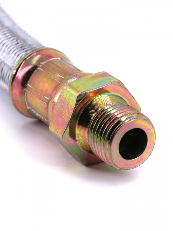 Шланг тормозной (гайка-штуцер) в металлооплётке