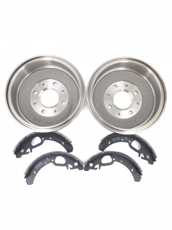 Барабаны тормозные задние с колодками 2108-3502070/1118-3502090