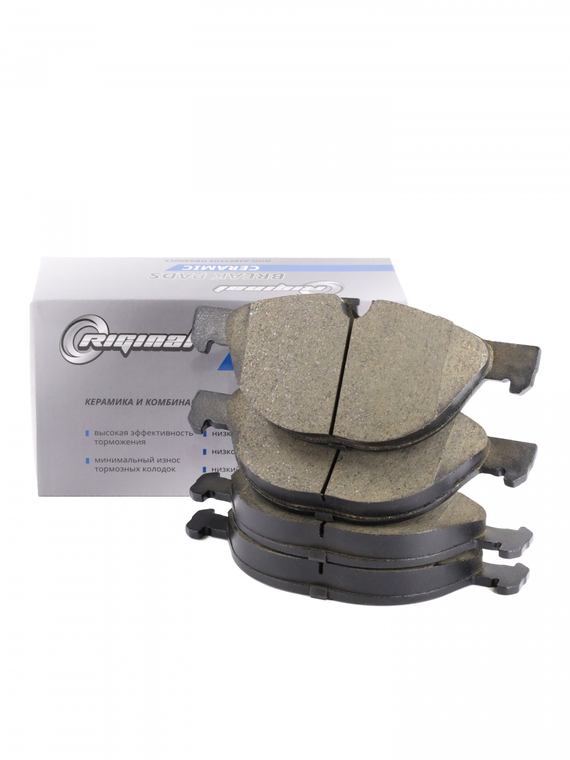 Комплект керамических колодок переднего дискового тормоза ОЕМ №34116791514