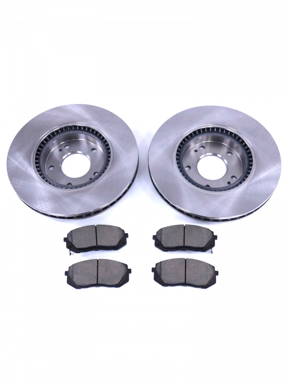 Диски тормозные передние с керамическими колодками ОЕМ №58101-2SA70/51712-3K110