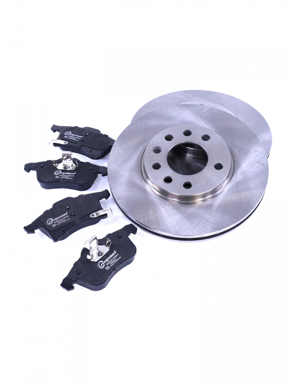 Диски тормозные передние с керамическими колодками ОЕМ № 93189698/93197592